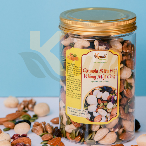 Granola siêu hạt không mật ong